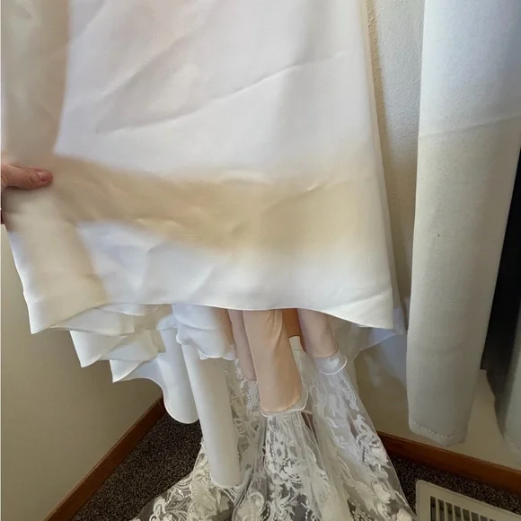 Pronovias Barcelona Cream Lace with Intricate Patterns - Picture 8 of 16